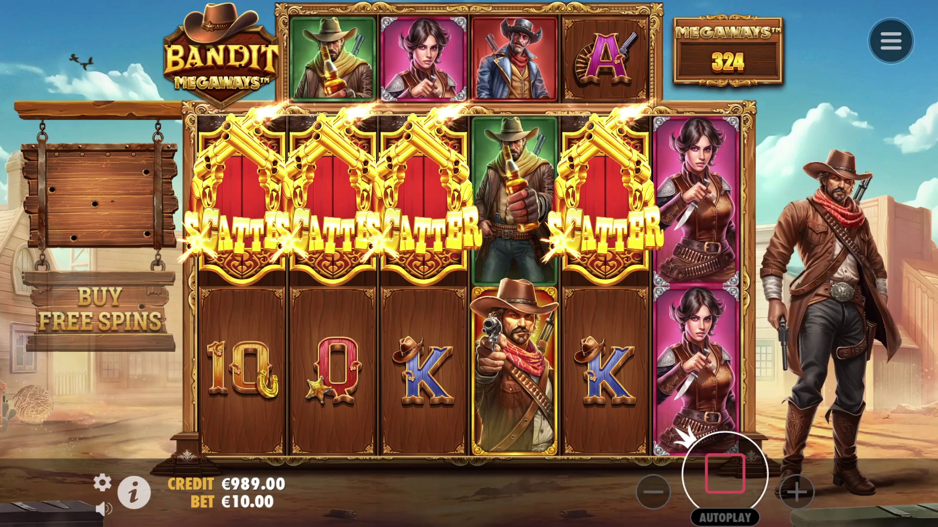 Bandit Megaways™ - screenshot with slot description 7